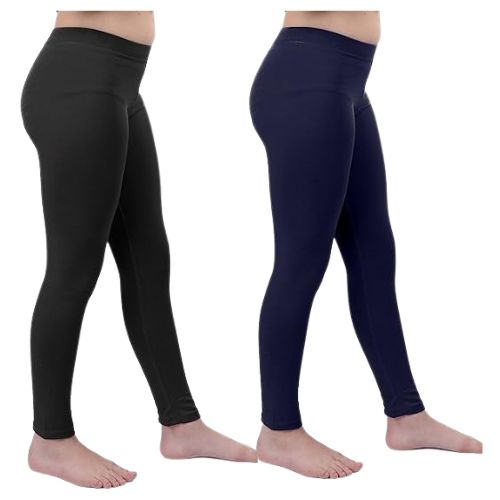 Lycra Cotton Legging for Girls Black,Blue