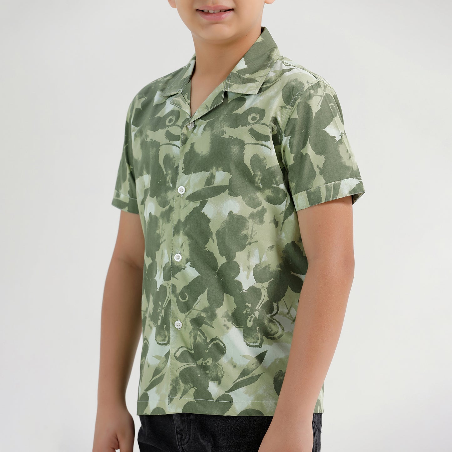 Boys Printed Resort Beach Regular Fit Shirt