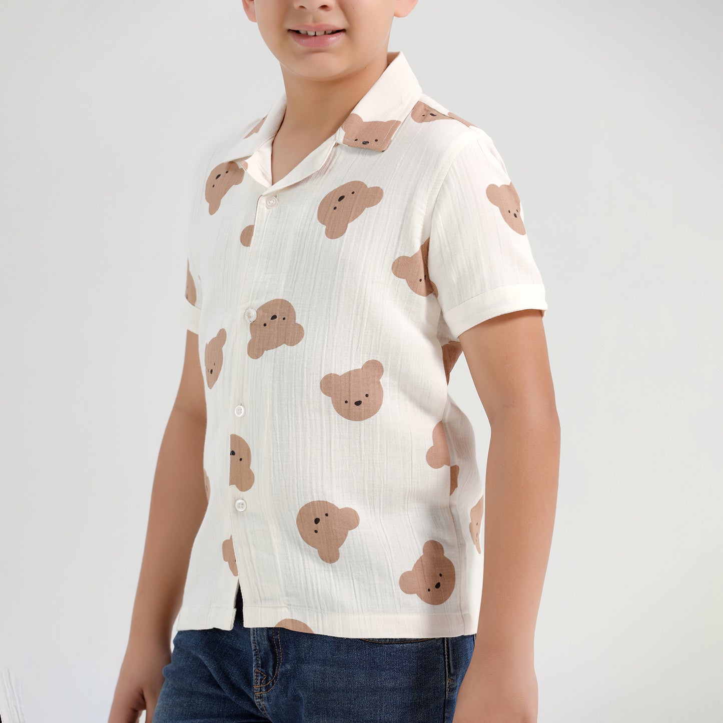 Boys Printed Resort Beach Regular Fit Shirt