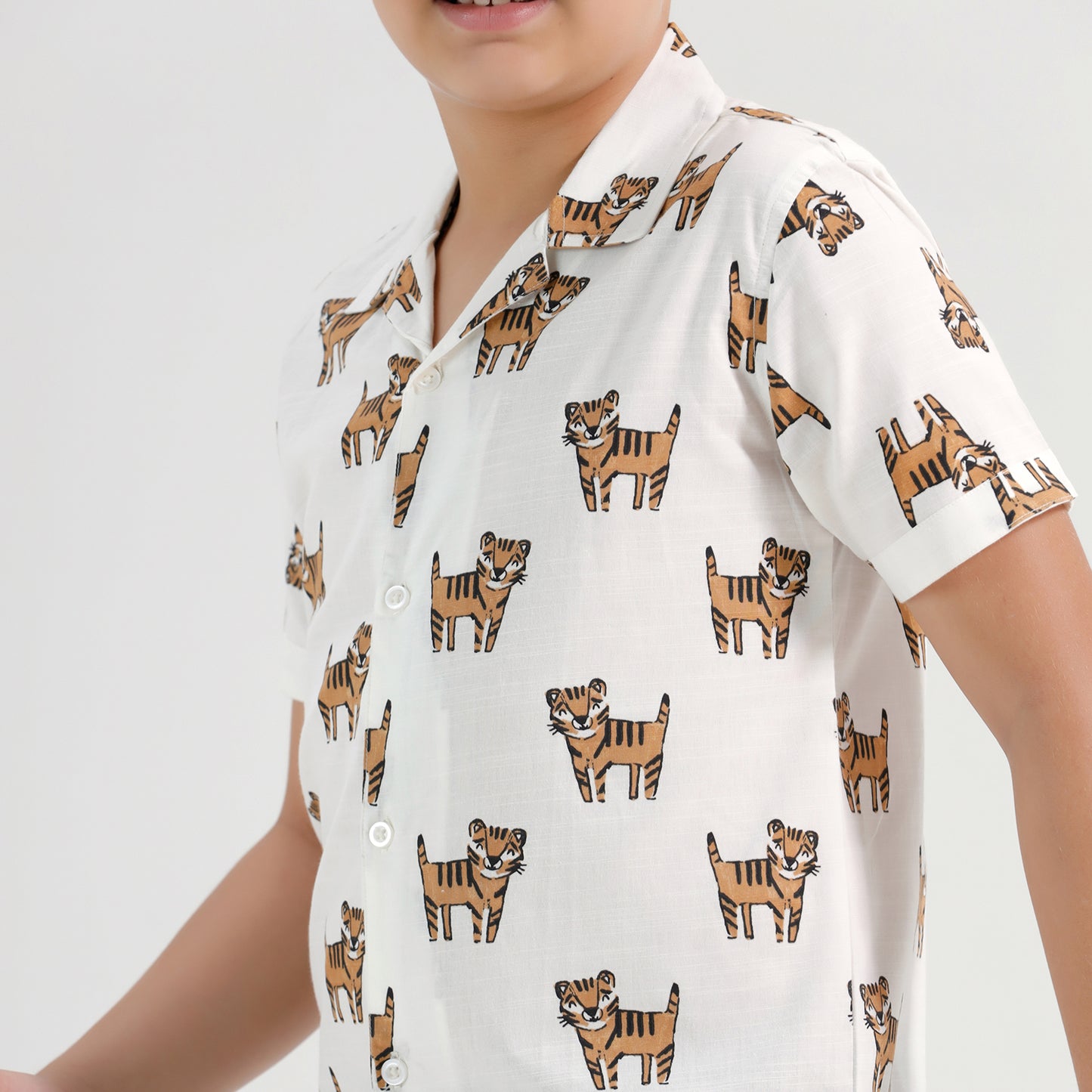 Boys Printed Resort Beach Regular Fit Shirt