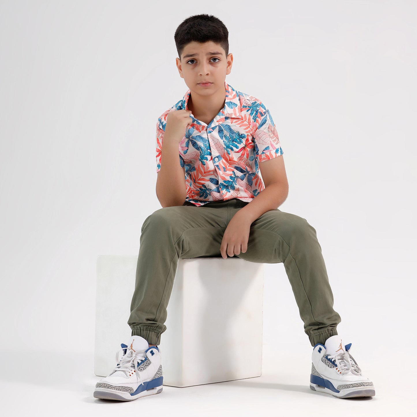 Boys Printed Resort Beach Regular Fit Shirt