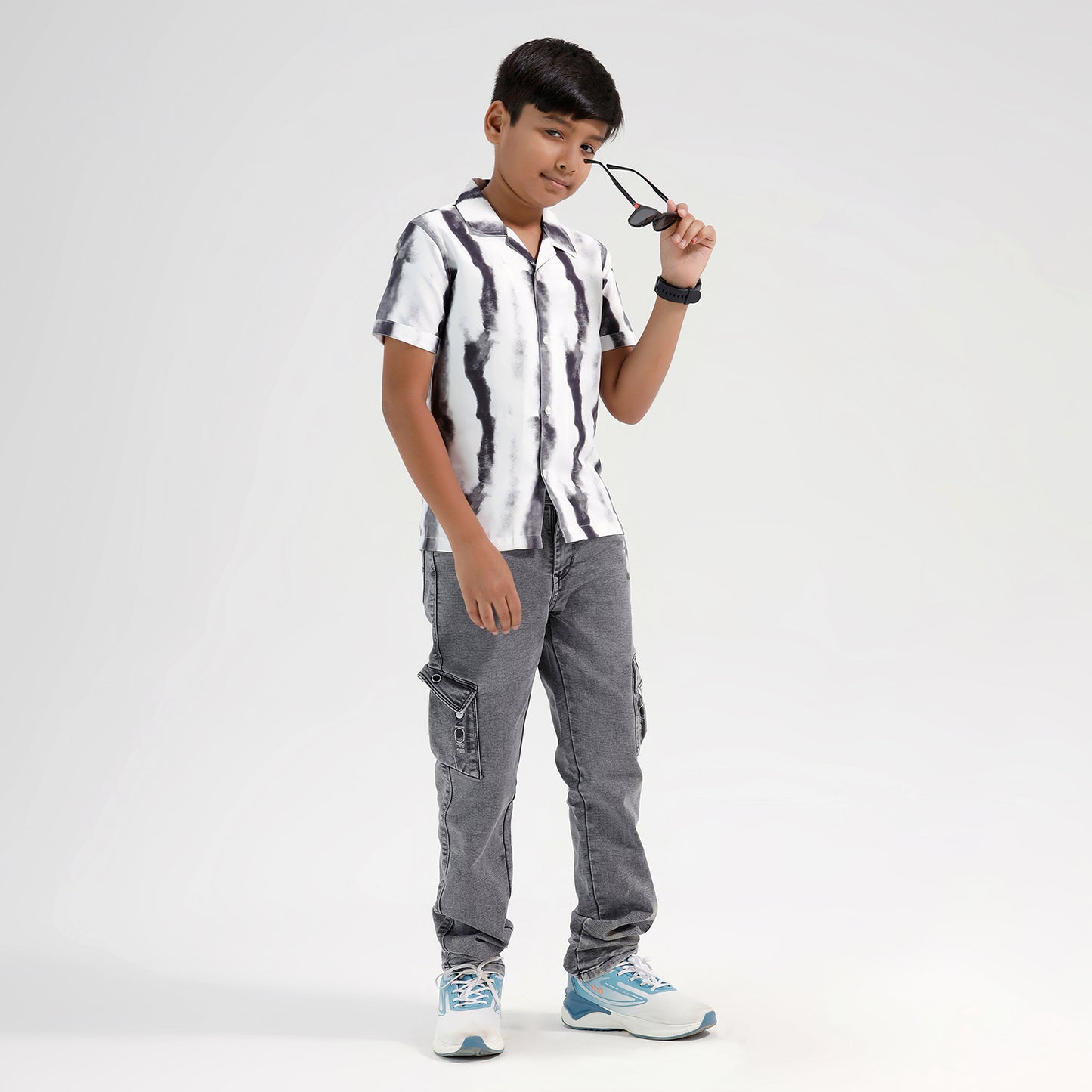 Boys Printed Resort Beach Regular Fit Shirt