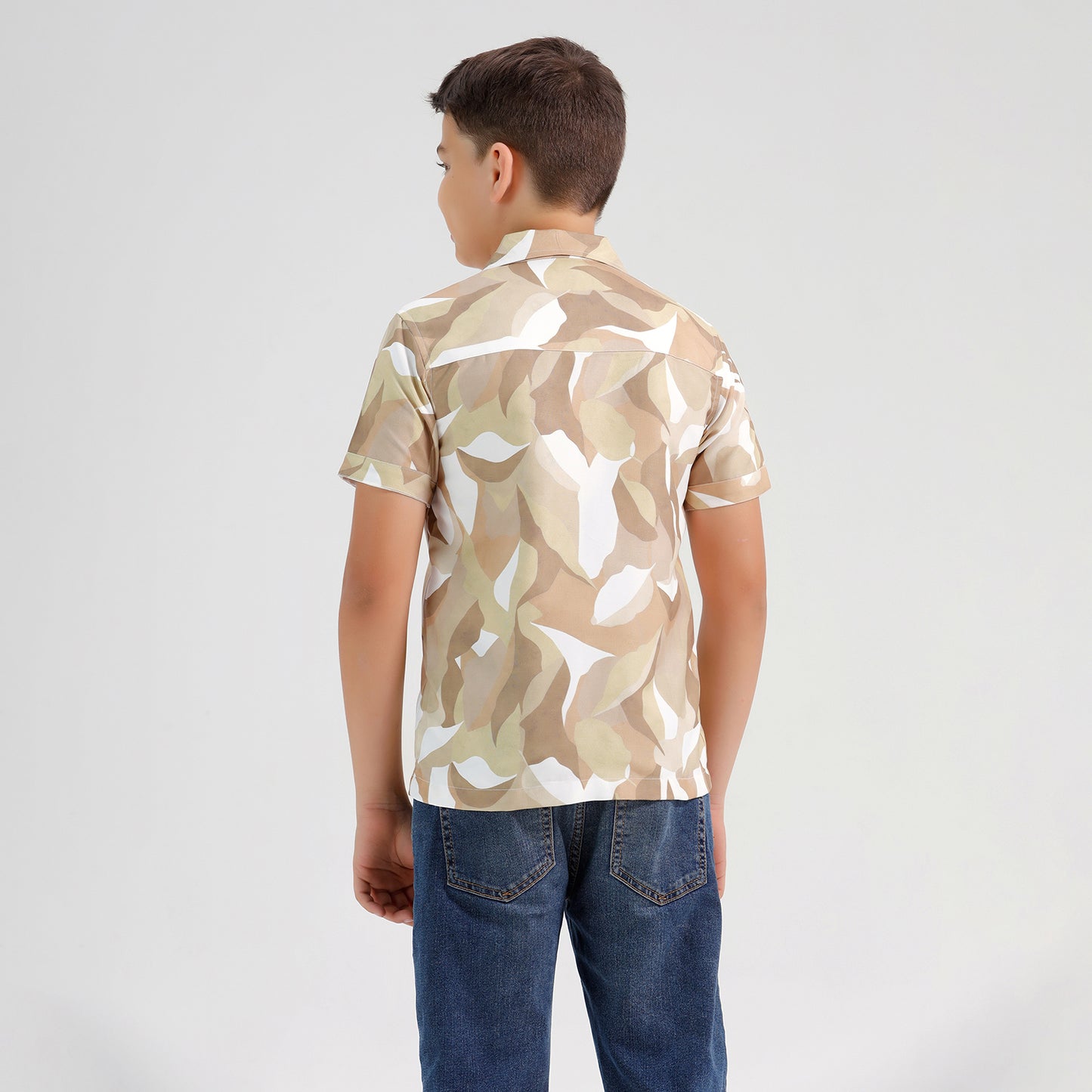 Boys Printed Resort Beach Regular Fit Shirt