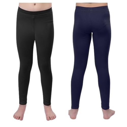 Lycra Cotton Legging for Girls Black,Blue