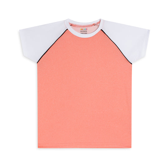 Chilins Kids Sportswear Tshirt, Color - Pink Ranglen