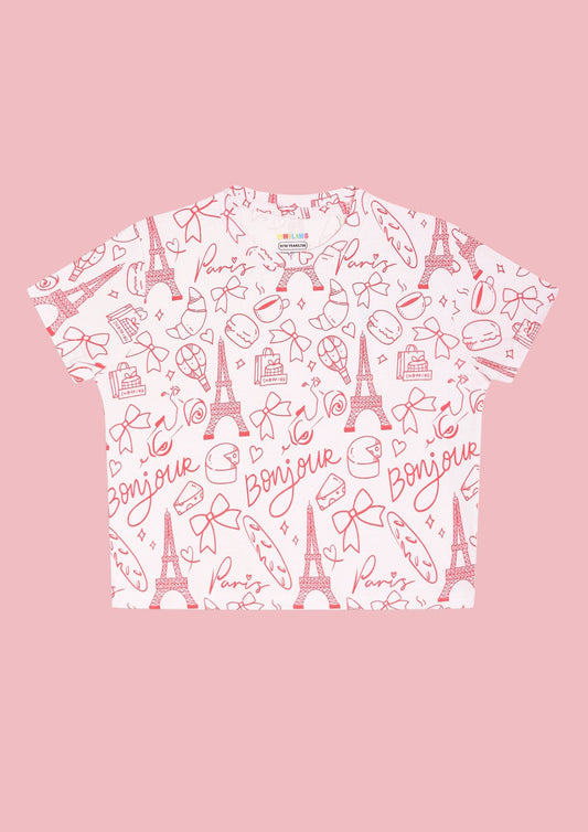 Girls’ Graphic Printed T-Shirt| Crop top | Soft Cotton Casual Tank Top