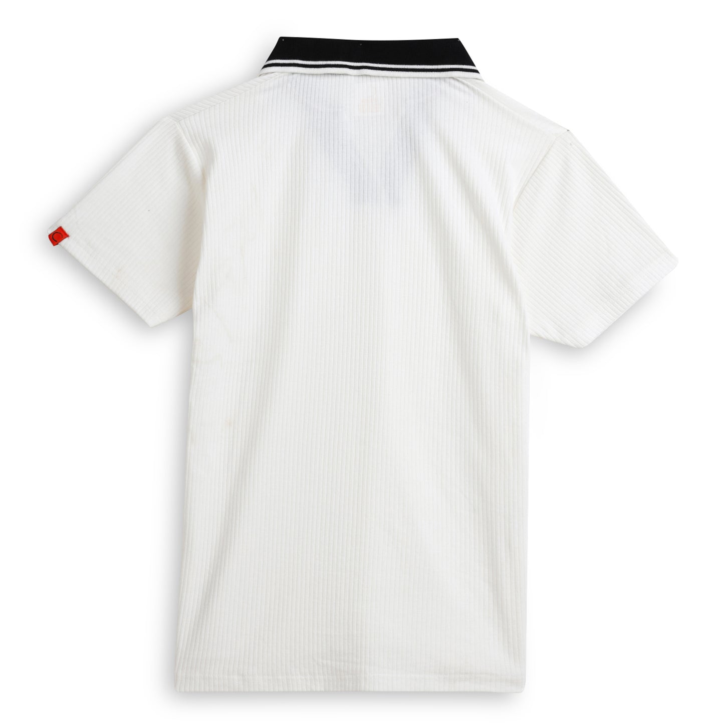 Girls Cotton Solid Collared Polo T-shirt