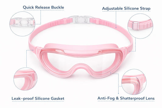 Swimming Goggles for Kids Boys Girls