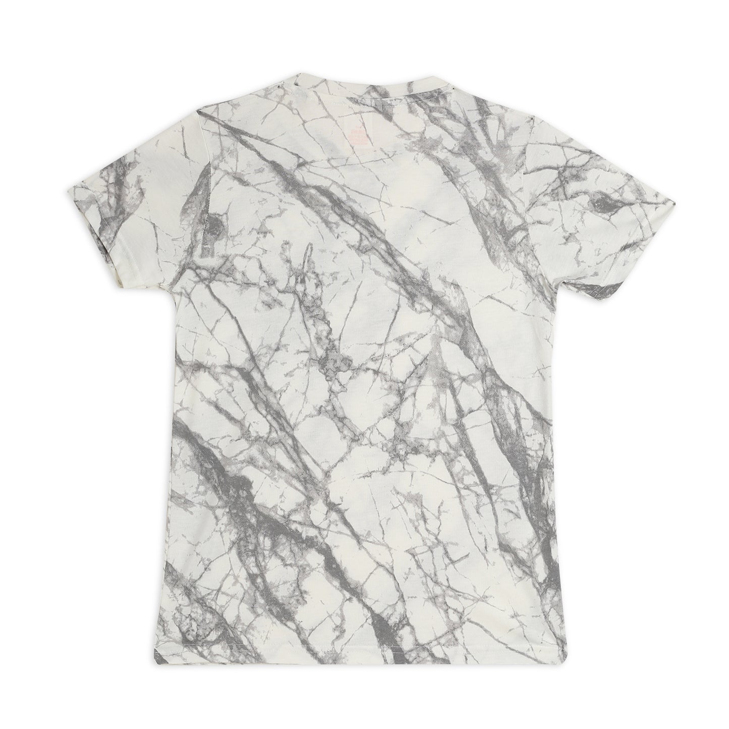 Boy Cotton Regular Fit Printed T-Shirt - Half Sleeve - Round Neck| White Grey Tie Dye champ