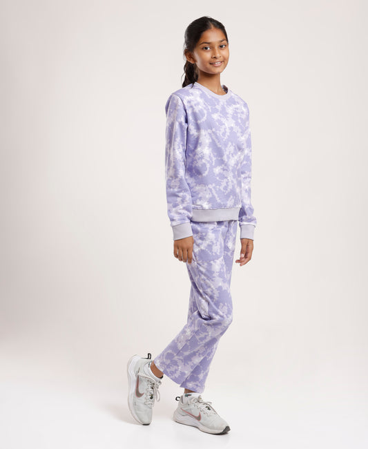 Girls’ Tie-Dye Clothing set |Sweatshirt & Jogger Co-Ord Set |Blue