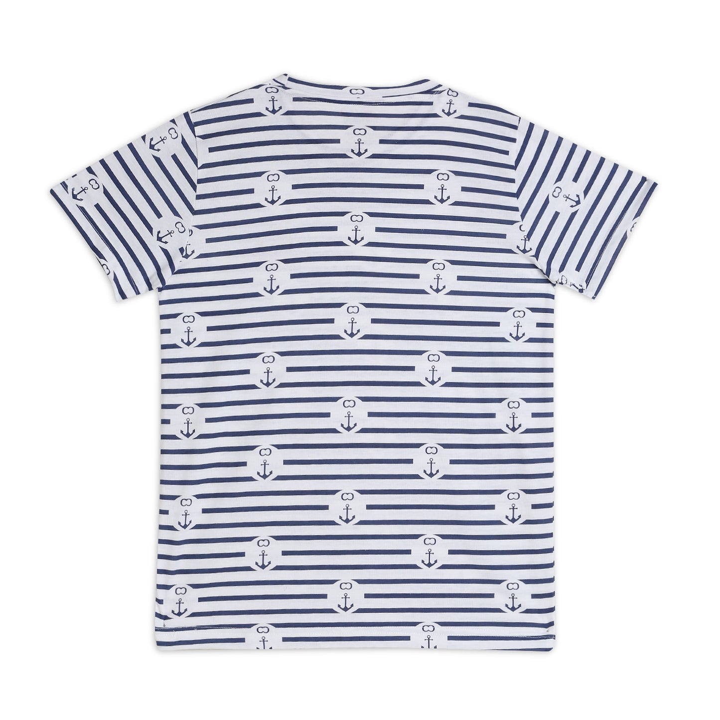 Boy Cotton Regular Fit Printed T-Shirt - Half Sleeve - Round Neck | White Arrow