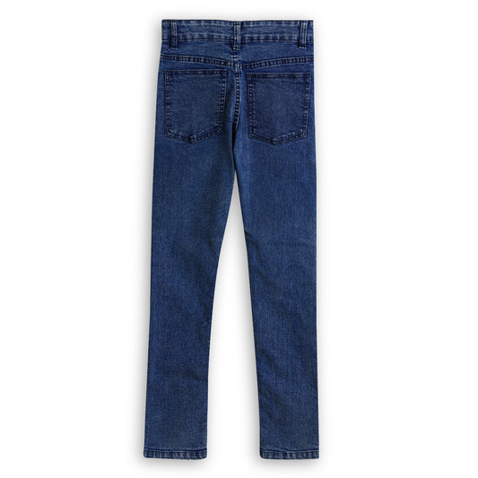Boys Slim Mid Rise Cotton Confortable Blue Jeans