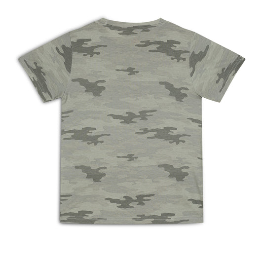 Kids Boy's Girls Regular Round Neck Cotton Fit T-Shirt Grey
