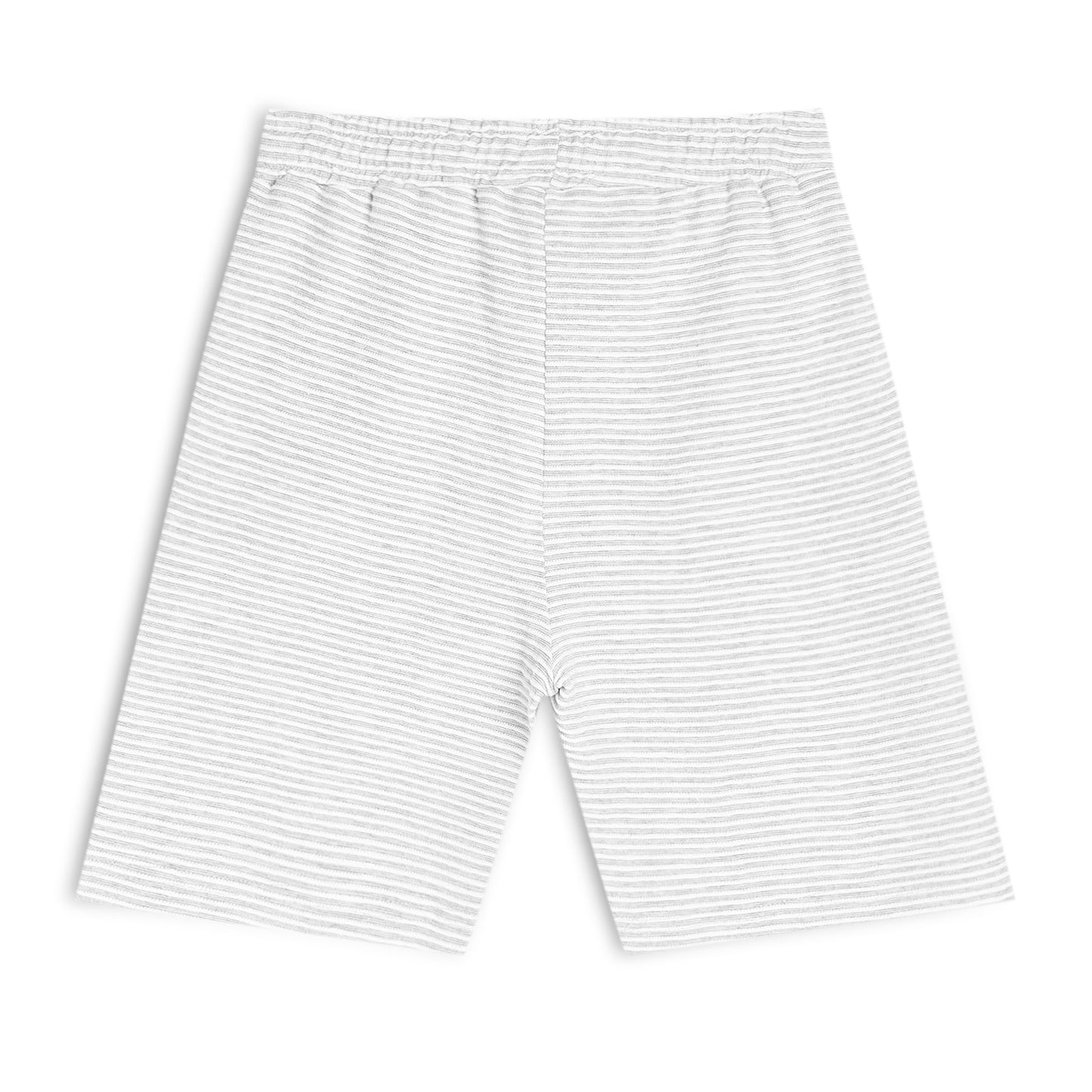 Boy's Cotton Bermuda Shorts with Trending Pocket Design – Grey White