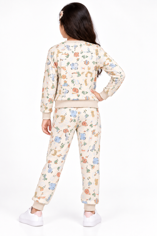 CHILINS Boys & Girls Cotton Printed Co-Ord Set