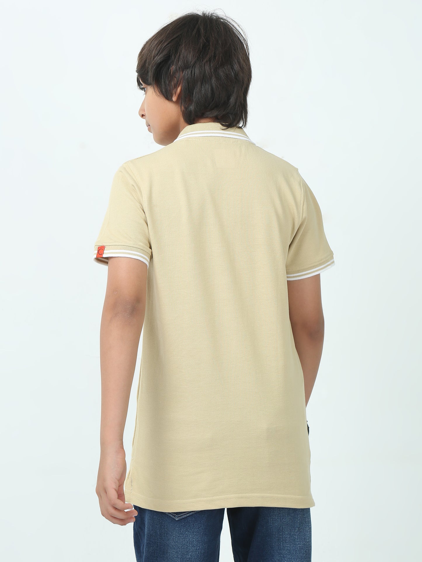 Chilins Kids Solid Polo Tshirt, Color - Brown