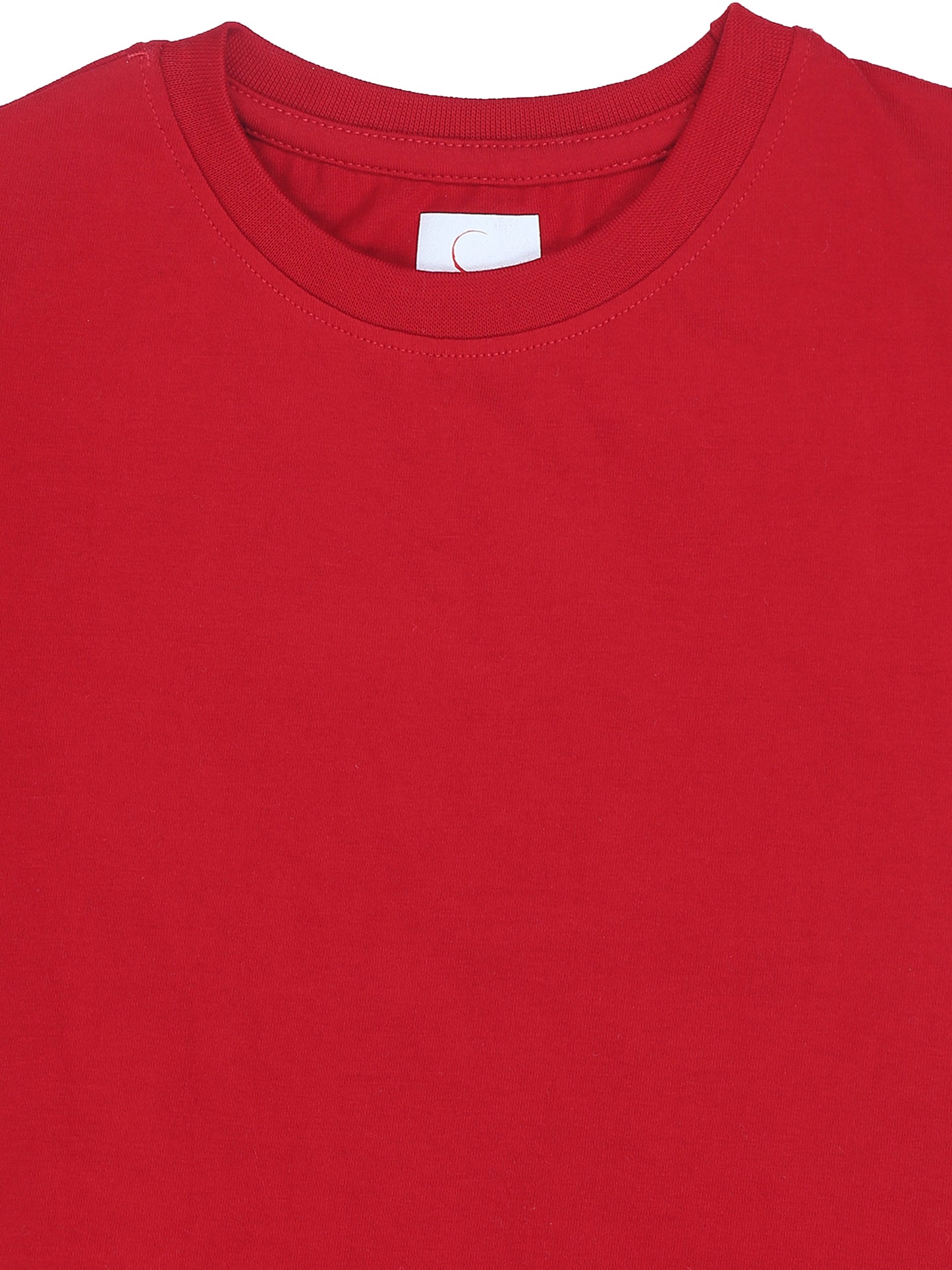 Kids Round Neck T-Shirt Half Sleeves 100% Cotton Plain Solid Color Tshirt