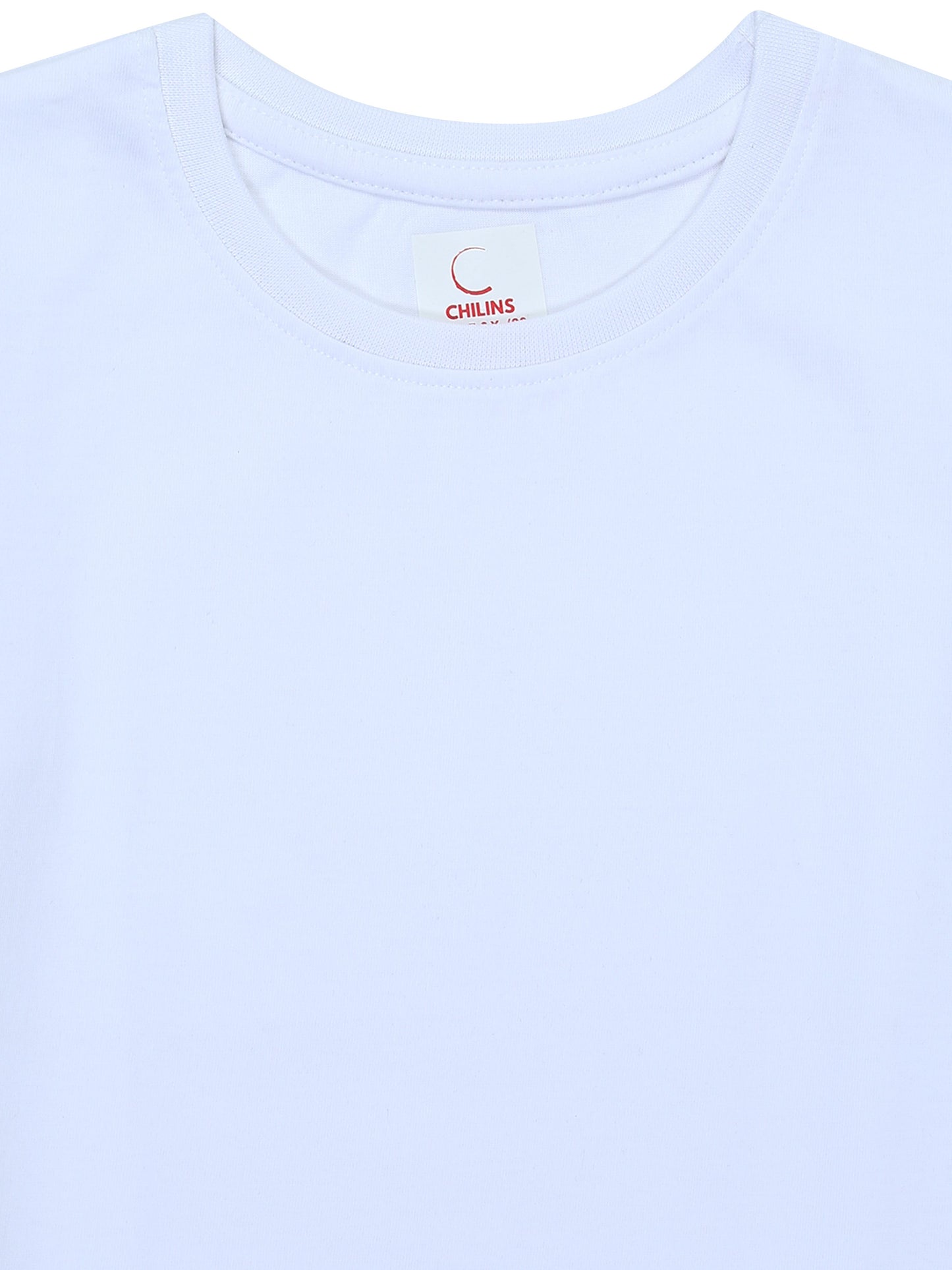 Kids Round Neck T-Shirt Half Sleeves 100% Cotton Plain Solid Color Tshirt