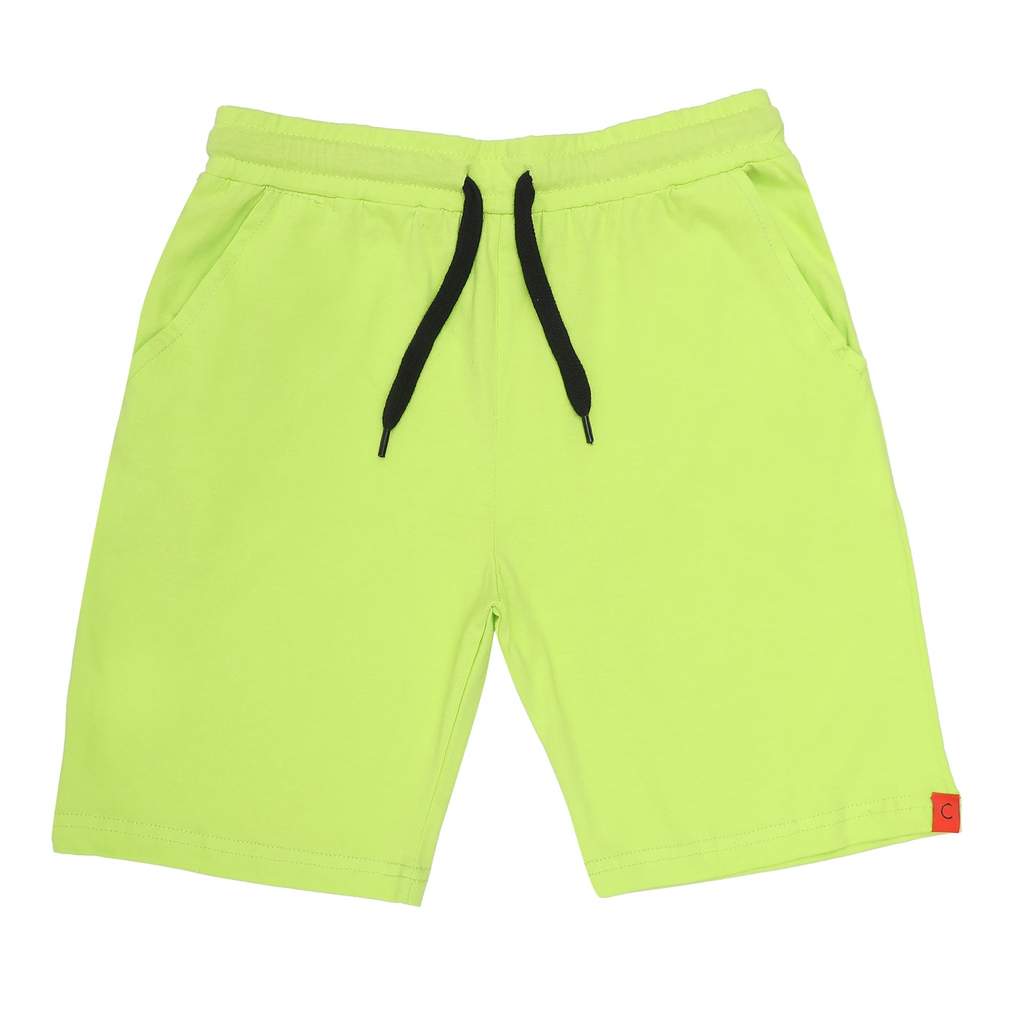 Kids Cotton Shorts Grey & Green