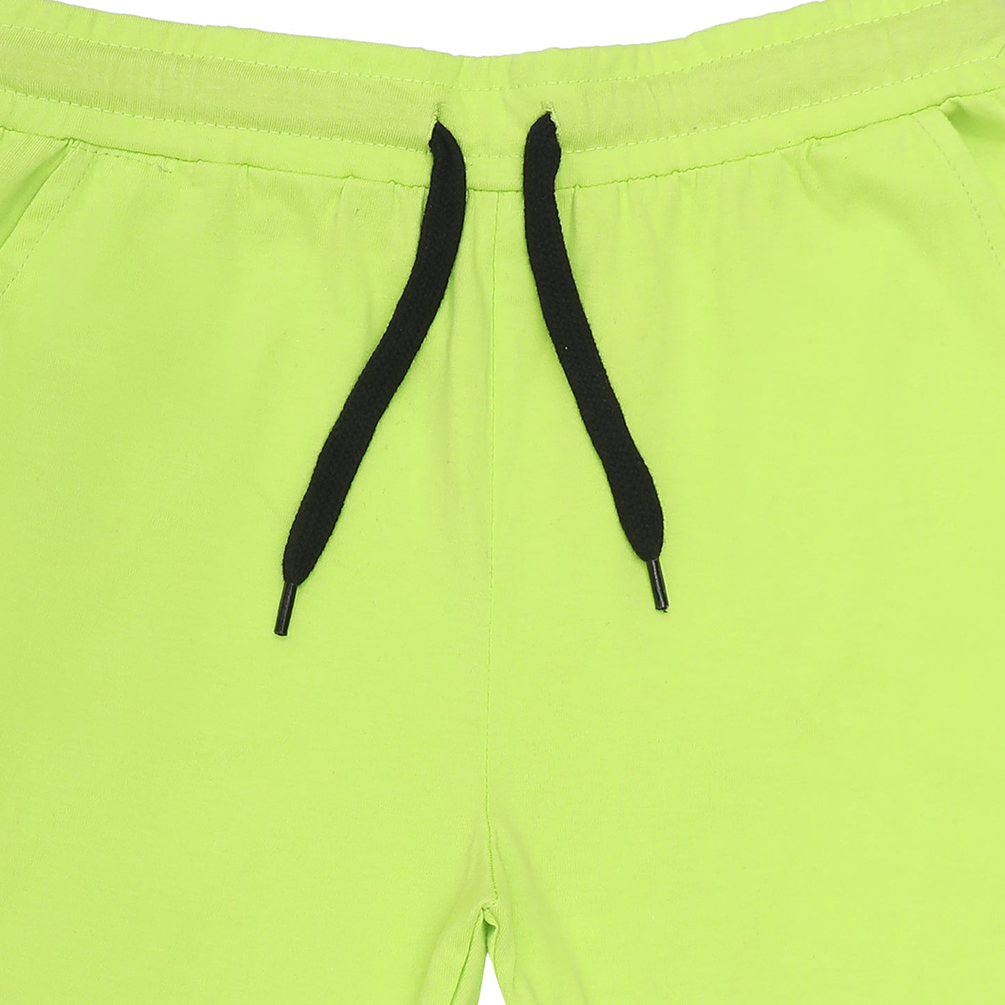 Kids Cotton Shorts Grey & Green