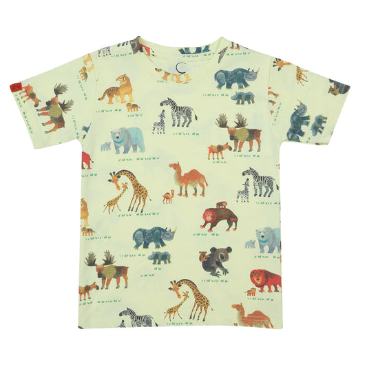 Chilins Boys Coord Set, Color- Yellow