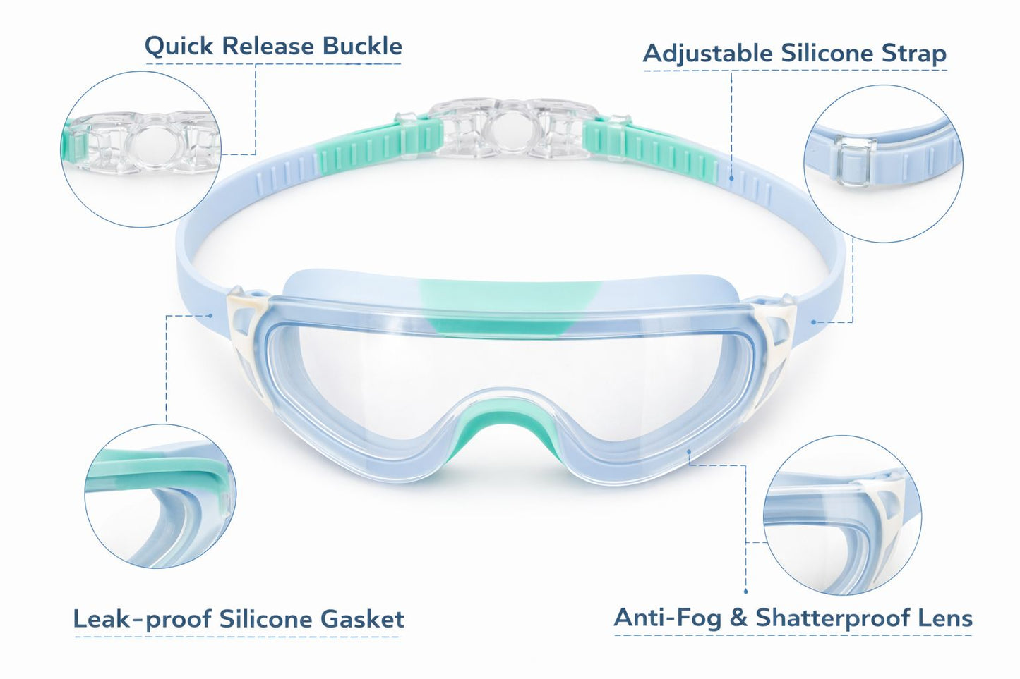 Swimming Goggles for Kids Boys Girls