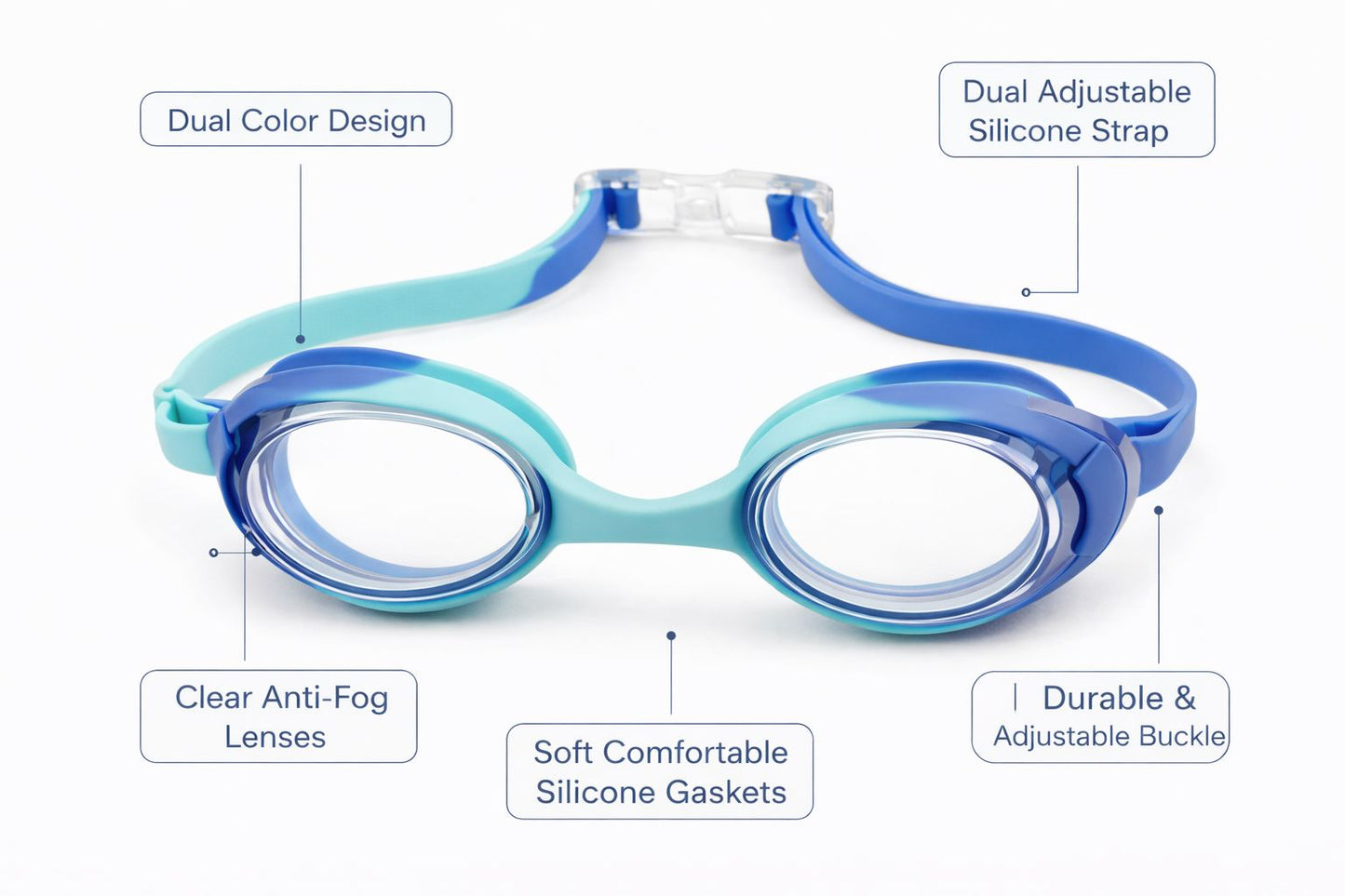Swimming Goggles for Kids Boys Girls