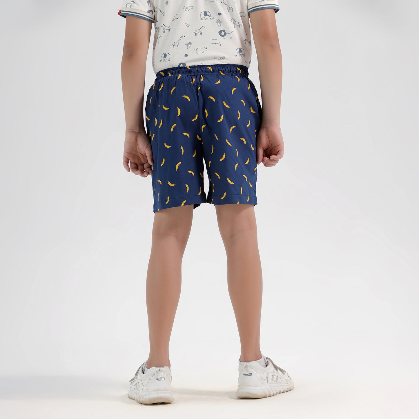 CHILINS Boys Girls Printed Cotton Bermuda Shorts