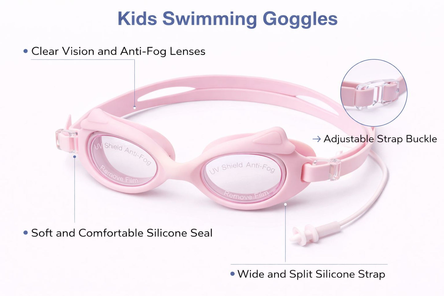 Swimming Goggles for Kids Boys Girls