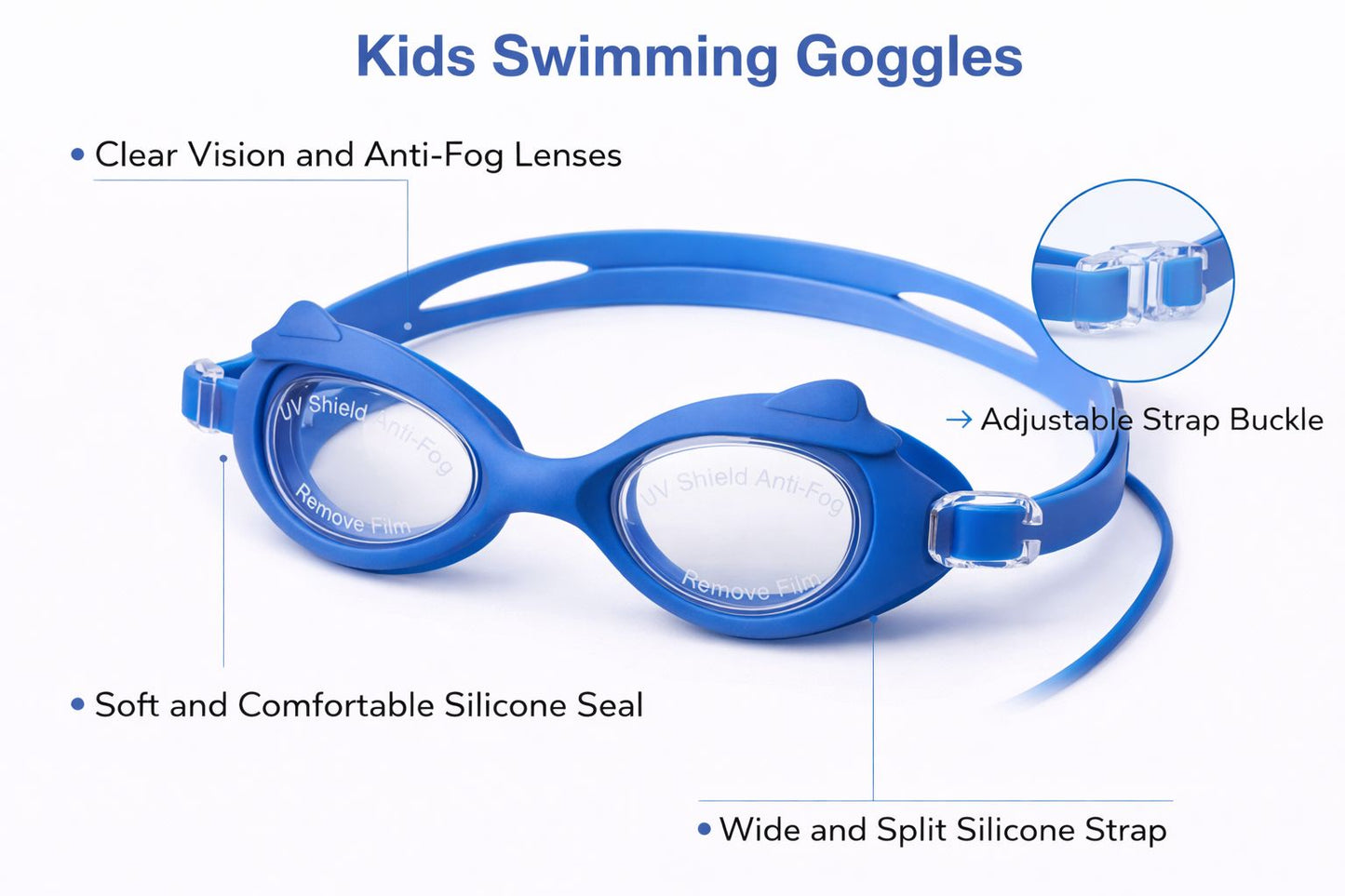 Swimming Goggles for Kids Boys Girls