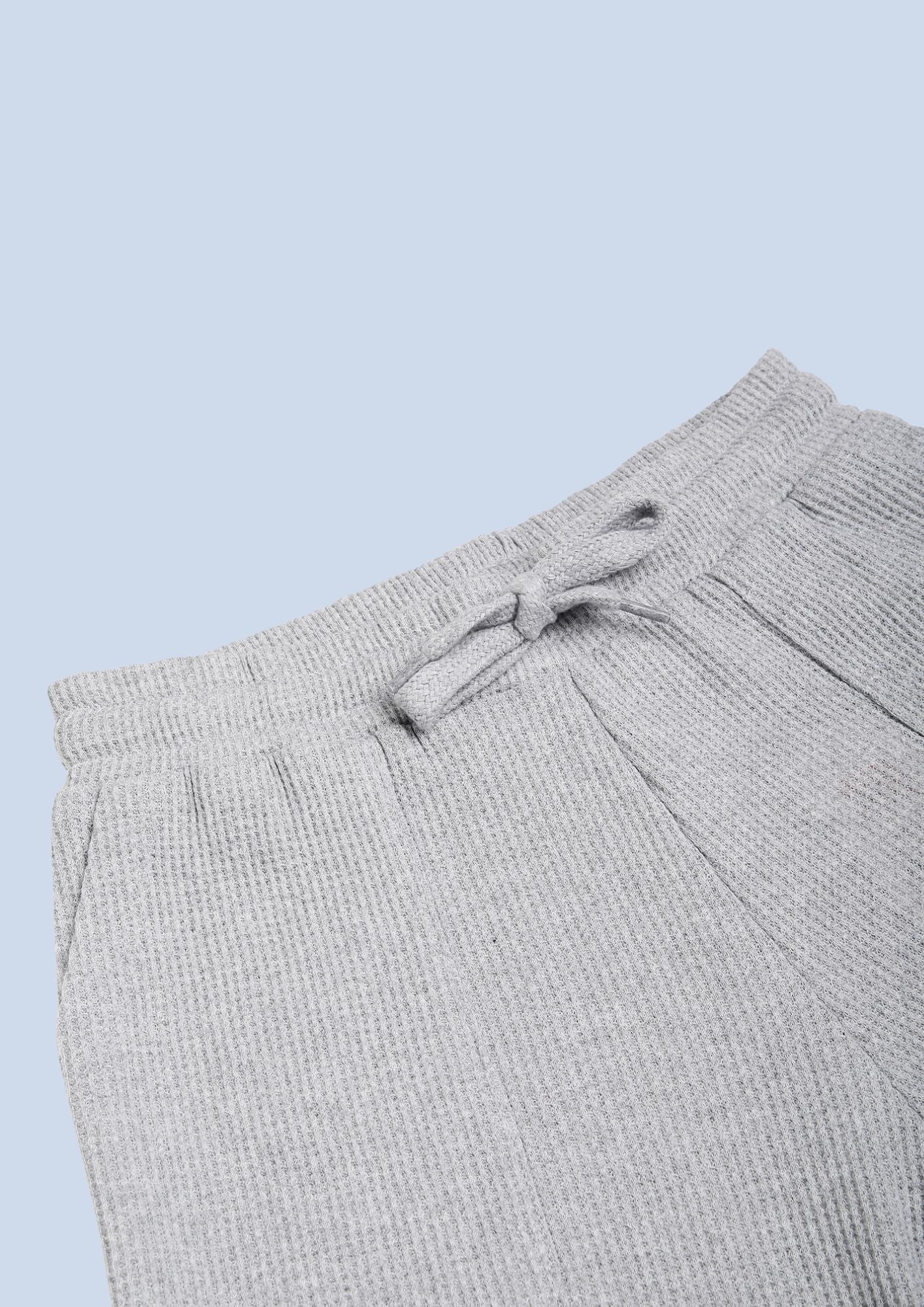 CHILINS Kids’ Light Gray Cotton Shorts – 100% Pure Cotton Casual Wear