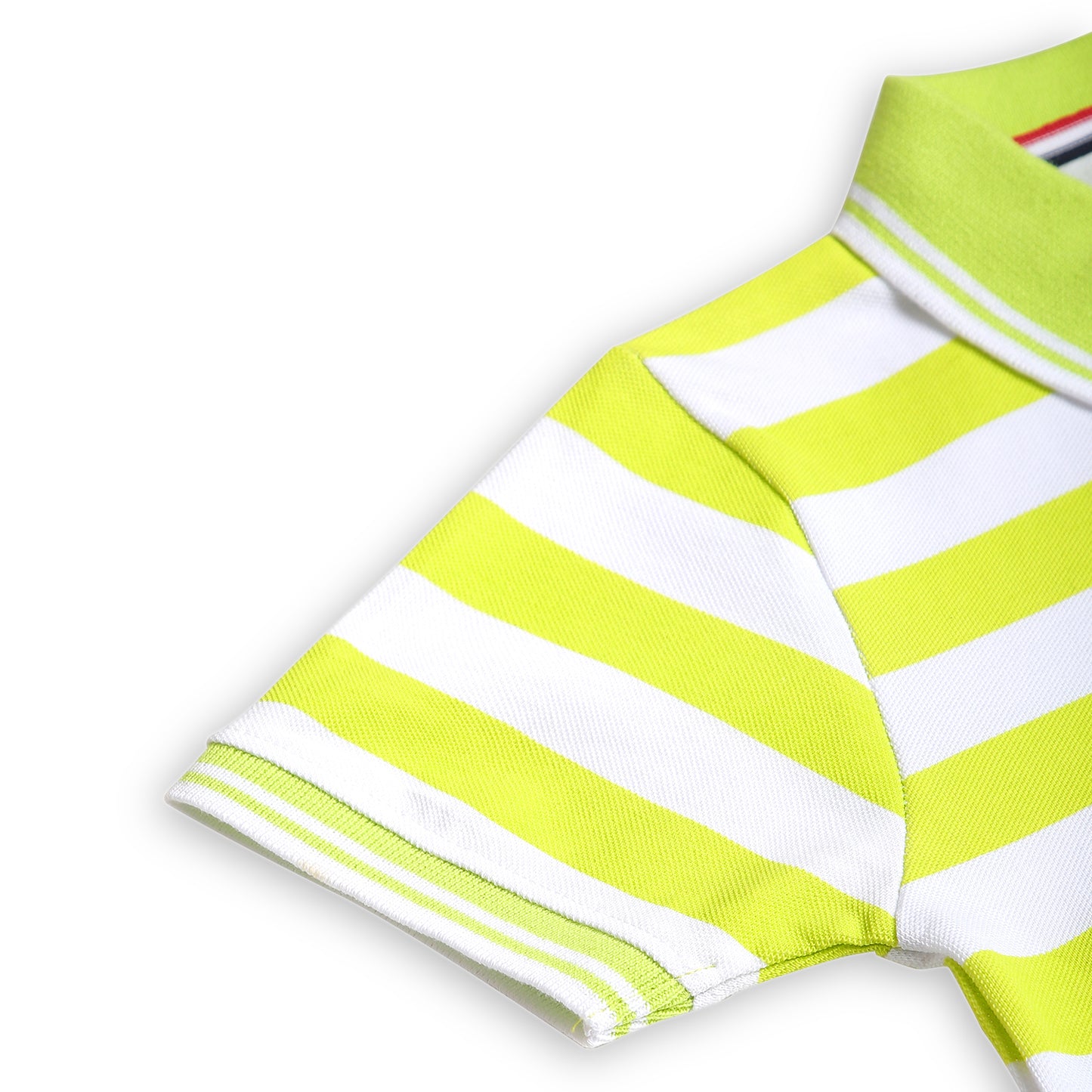 Chilins Kids Striped Polo Tshirt, Color - Green