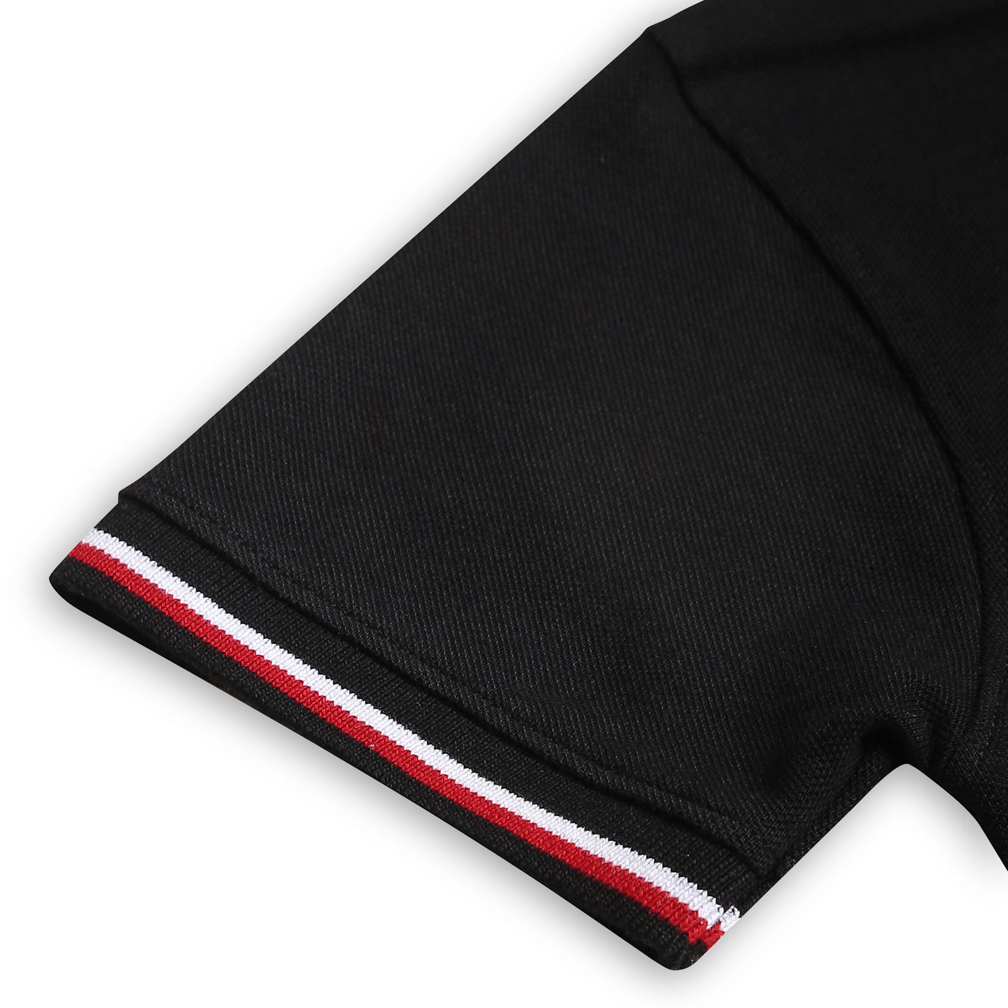 Chilins Kids Solid Polo Tshirt, Color - Black