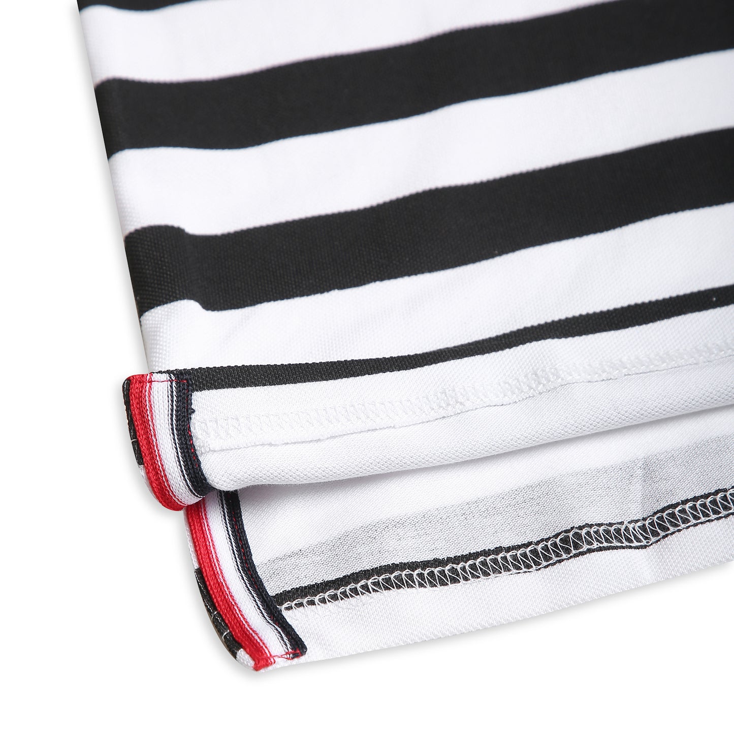 Chilins Kids Striped Polo Tshirt, Color - Black