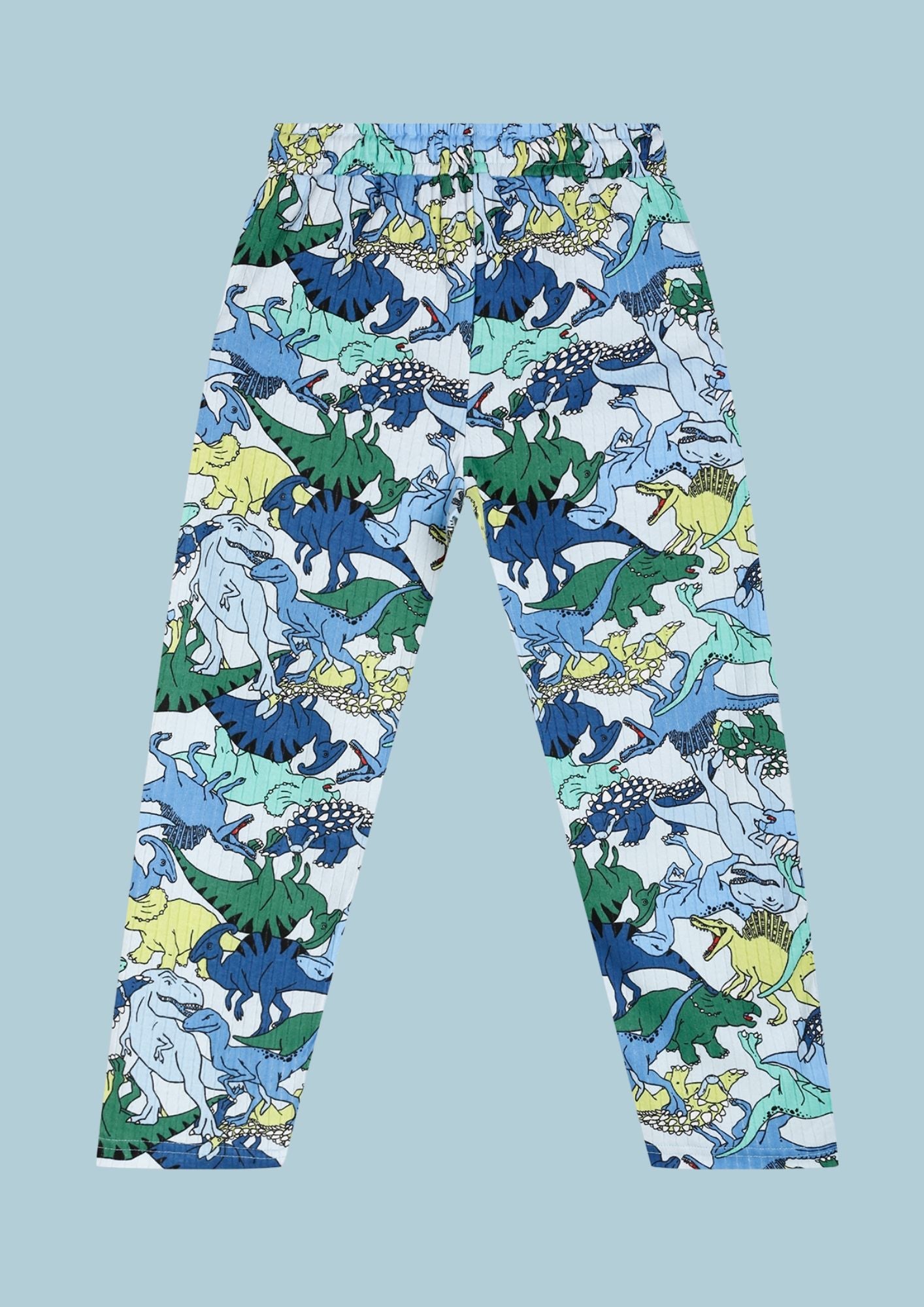 CHILINS Kids’ Dinosaur Print Cotton Pajama Set – 100% Pure Cotton Summer Sleepwear