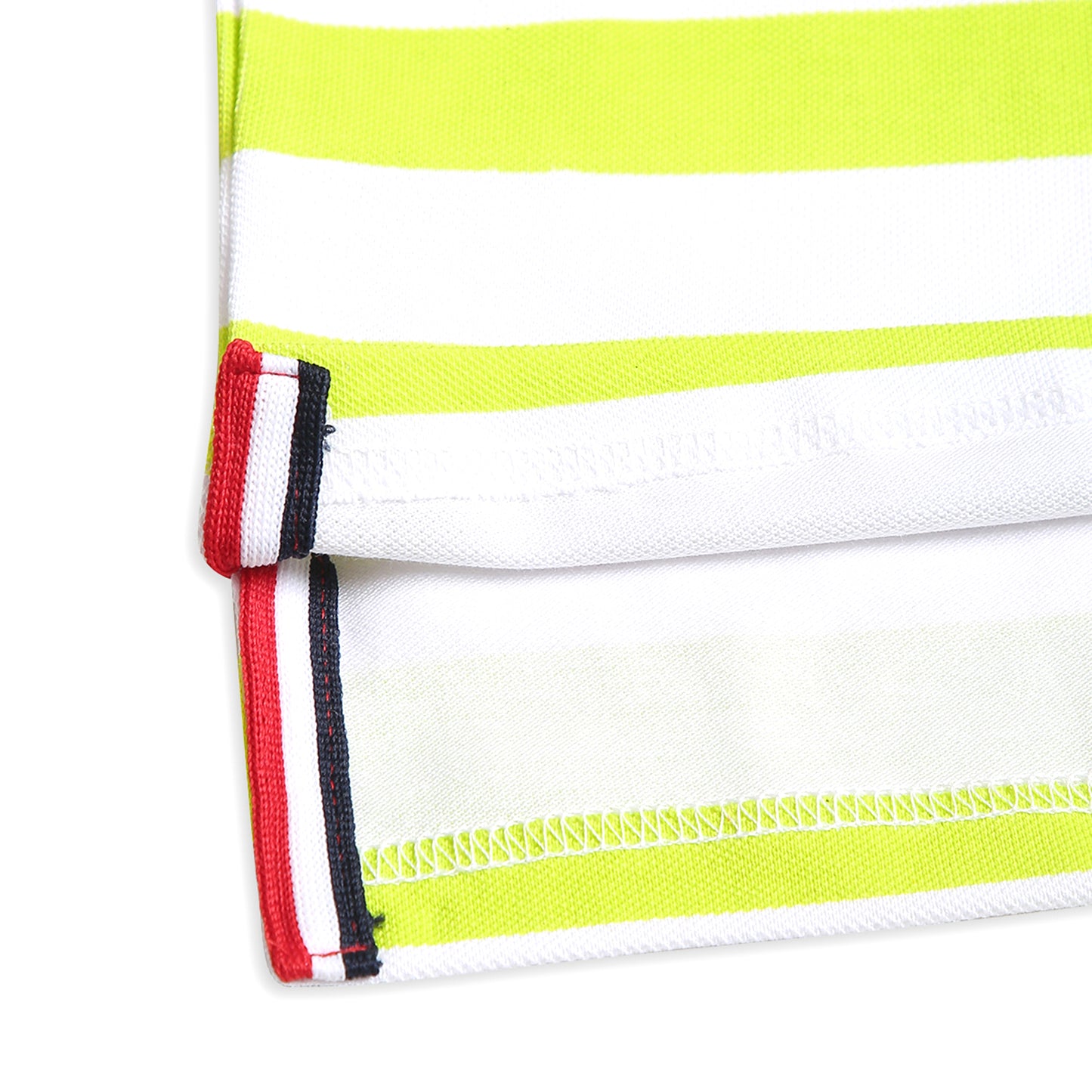 Chilins Kids Striped Polo Tshirt, Color - Green