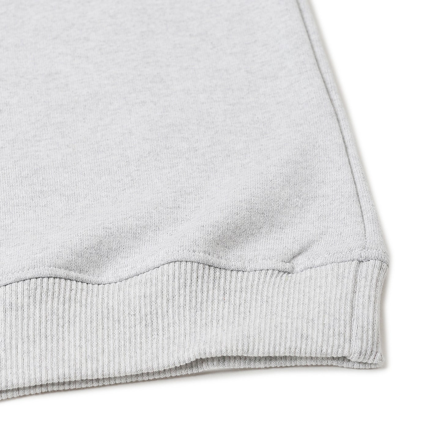 Boys Fleece Printed Round Neck Sweatshirt | Grey Milange