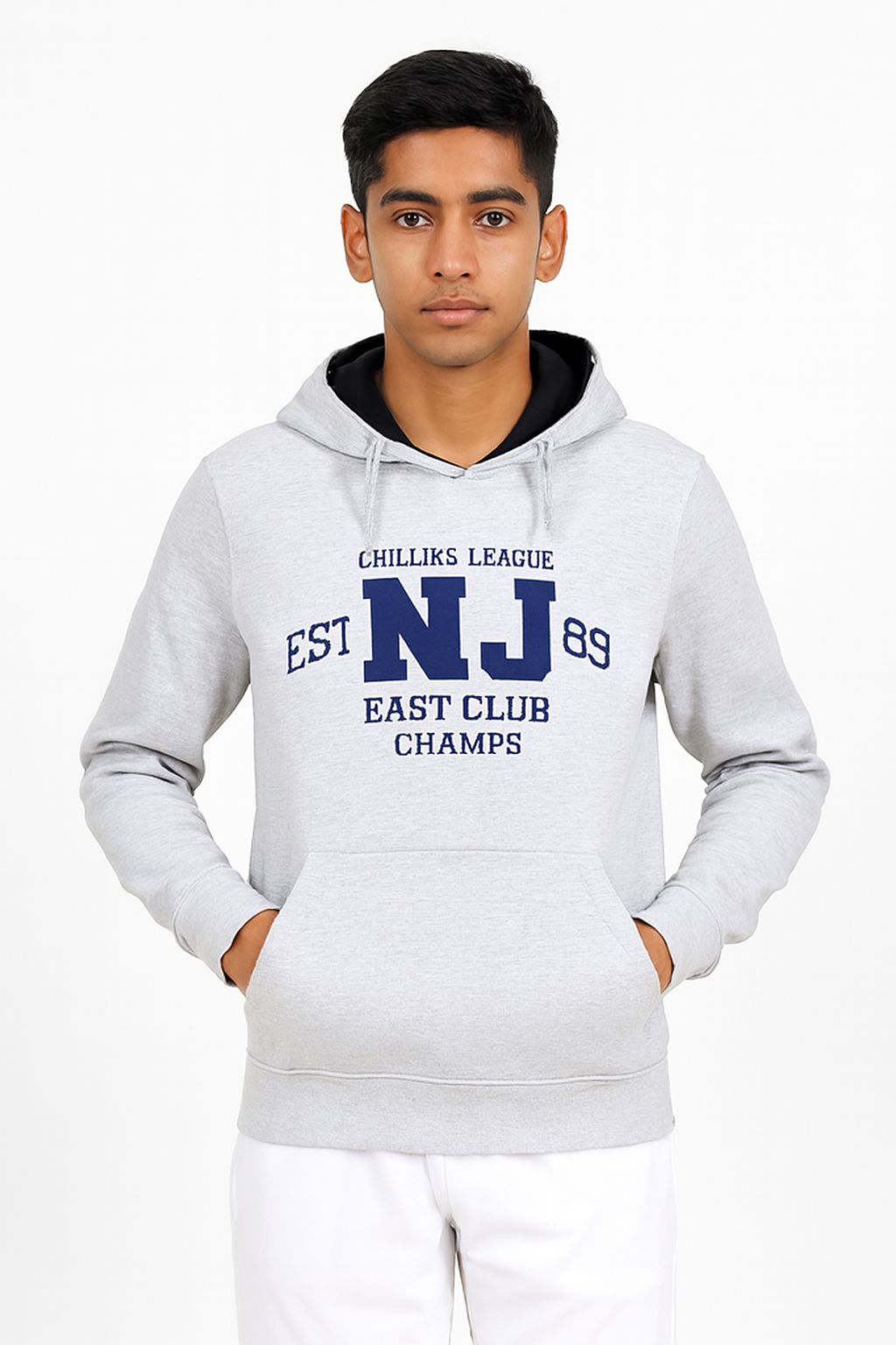 Boys Hooded & Round Neck Full Sleeves Sweatshirt – Grey | CHILINS League Printed Sweatshirt (Copy)