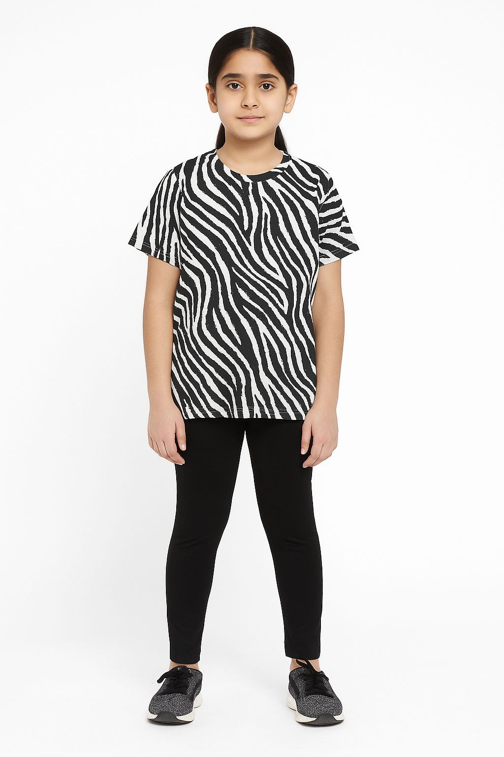 Sleepwear Set | Tshirt Pyjama Pant Set | Nightsuit Set | Boys & Girls Cotton Fabric Black