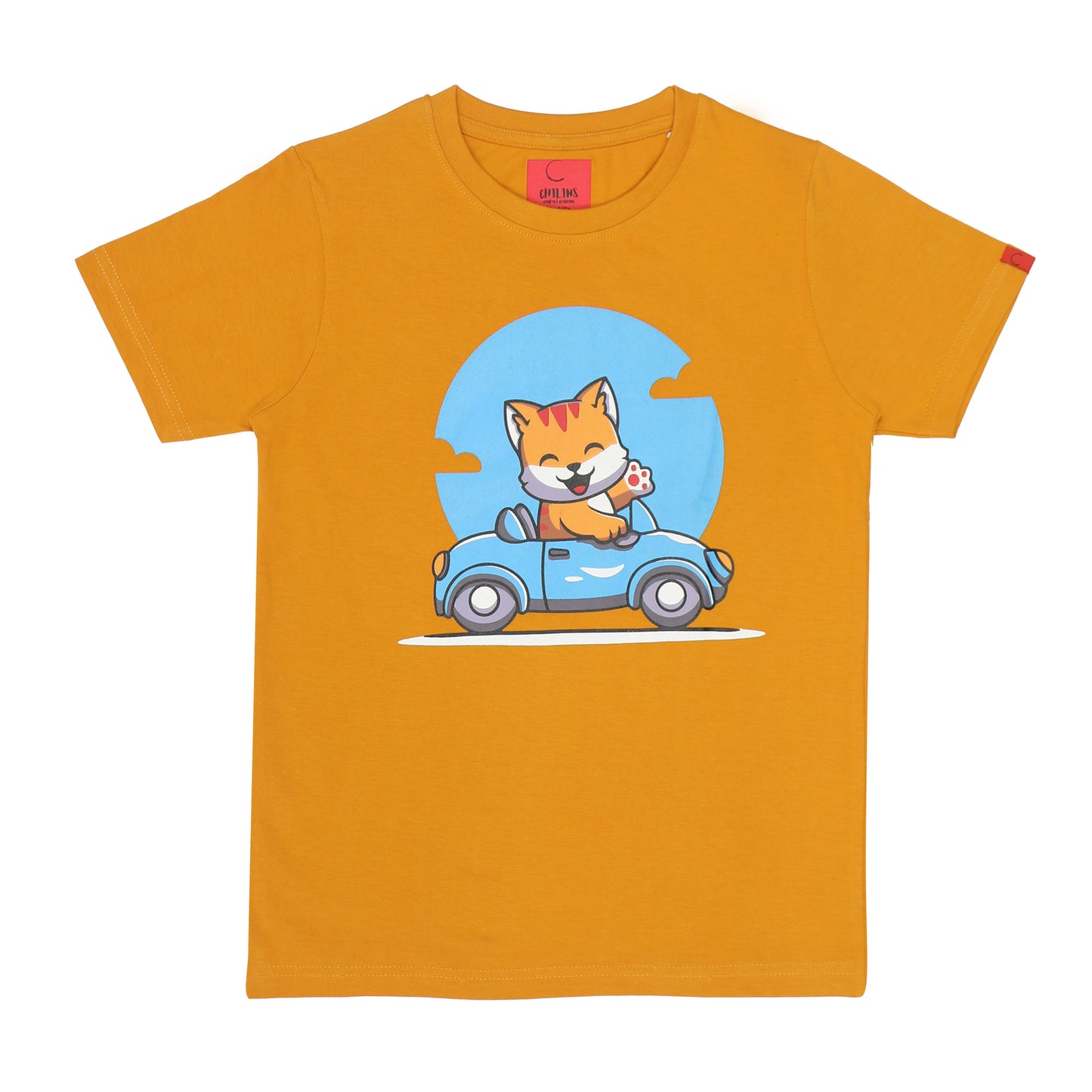 Round Neck Printed Super Combed Cotton T-shirt, (Pack of 2)
