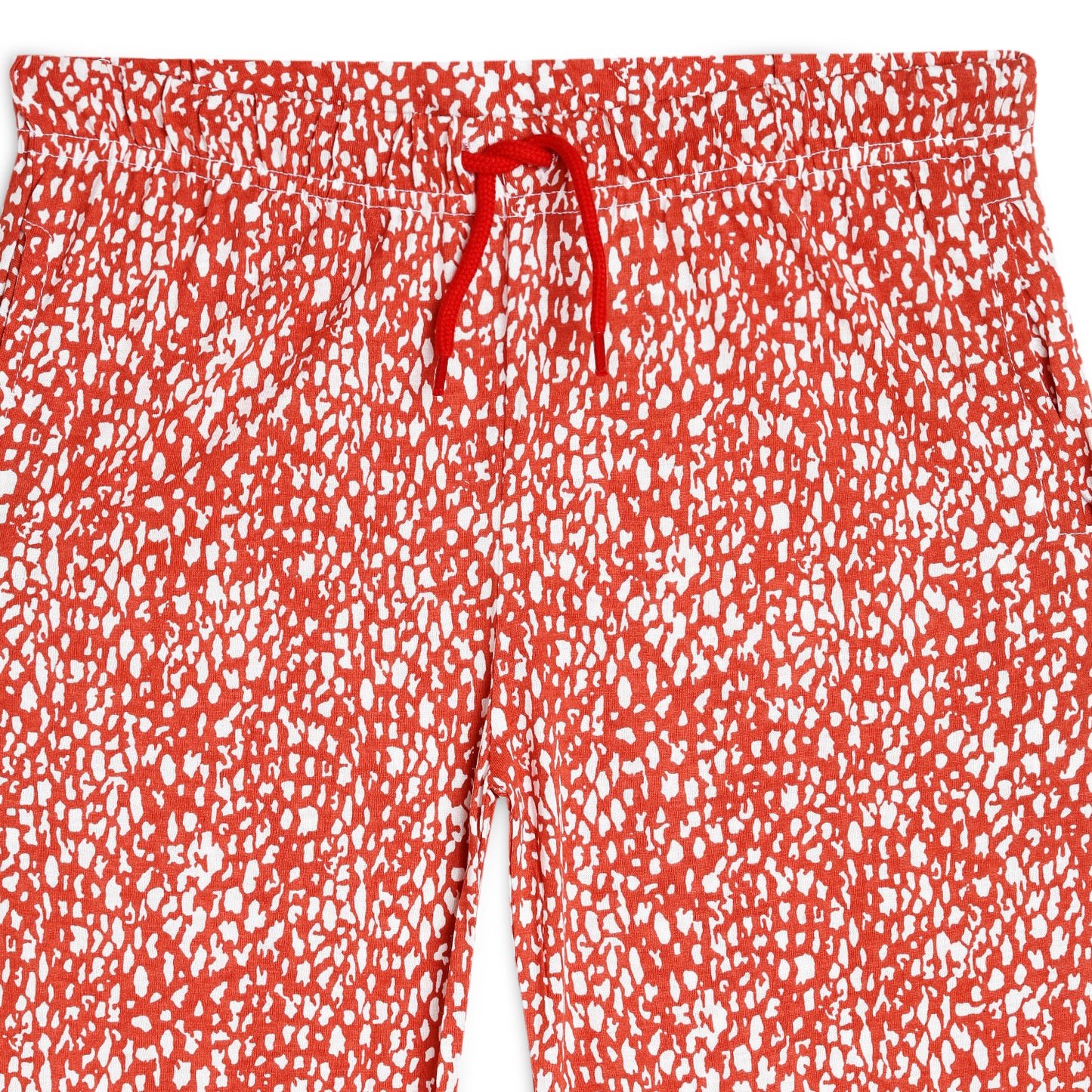 Sleepwear Set | Tshirt Pyjama Pant Set | Nightsuit Set | Girls Cotton Fabric Red