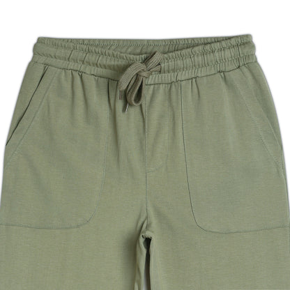 Sleepwear Set | Tshirt Pyjama Pant Set | Nightsuit Set | Boys & Girls Cotton Fabric Cream Green