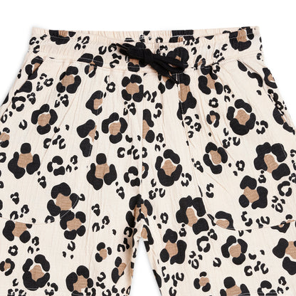 Pure Cotton Premium Printed Tshirt and Short Set Animal Print for girls