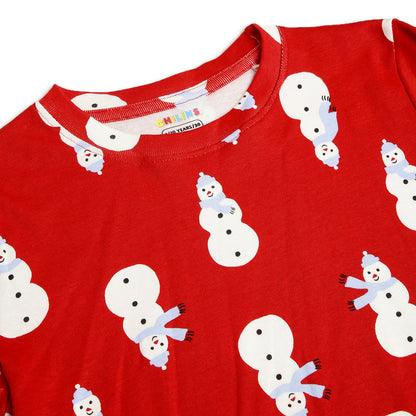 Kids Christmas Special Tshirt Pyjama Set Cotton