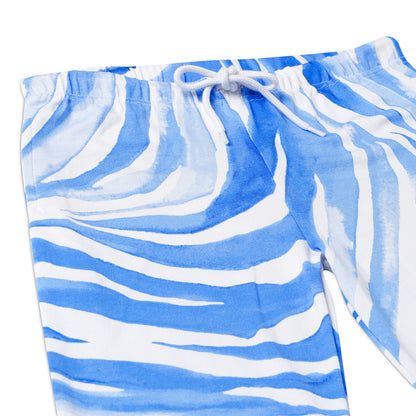 Sleepwear Set | Tshirt Pyjama Pant Set | Nightsuit Set | Boys & Girls Cotton Fabric Blue