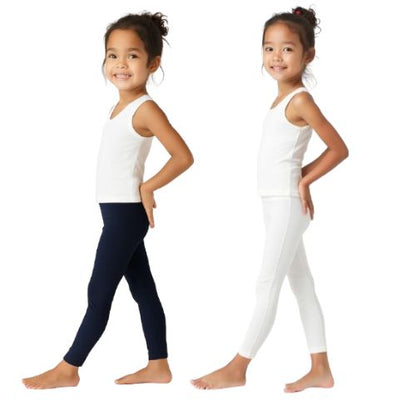 Lycra Cotton Legging for Girls Blue,White