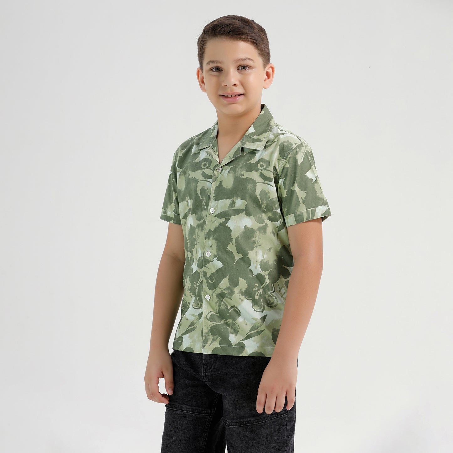 Boys Printed Resort Beach Regular Fit Shirt