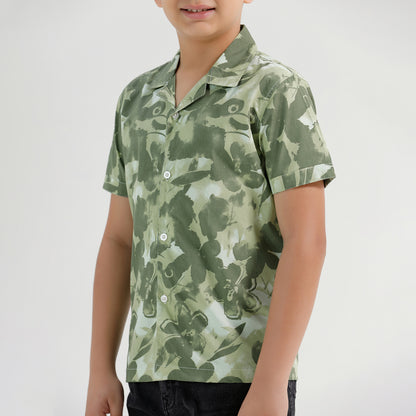 Boys Printed Resort Beach Regular Fit Shirt