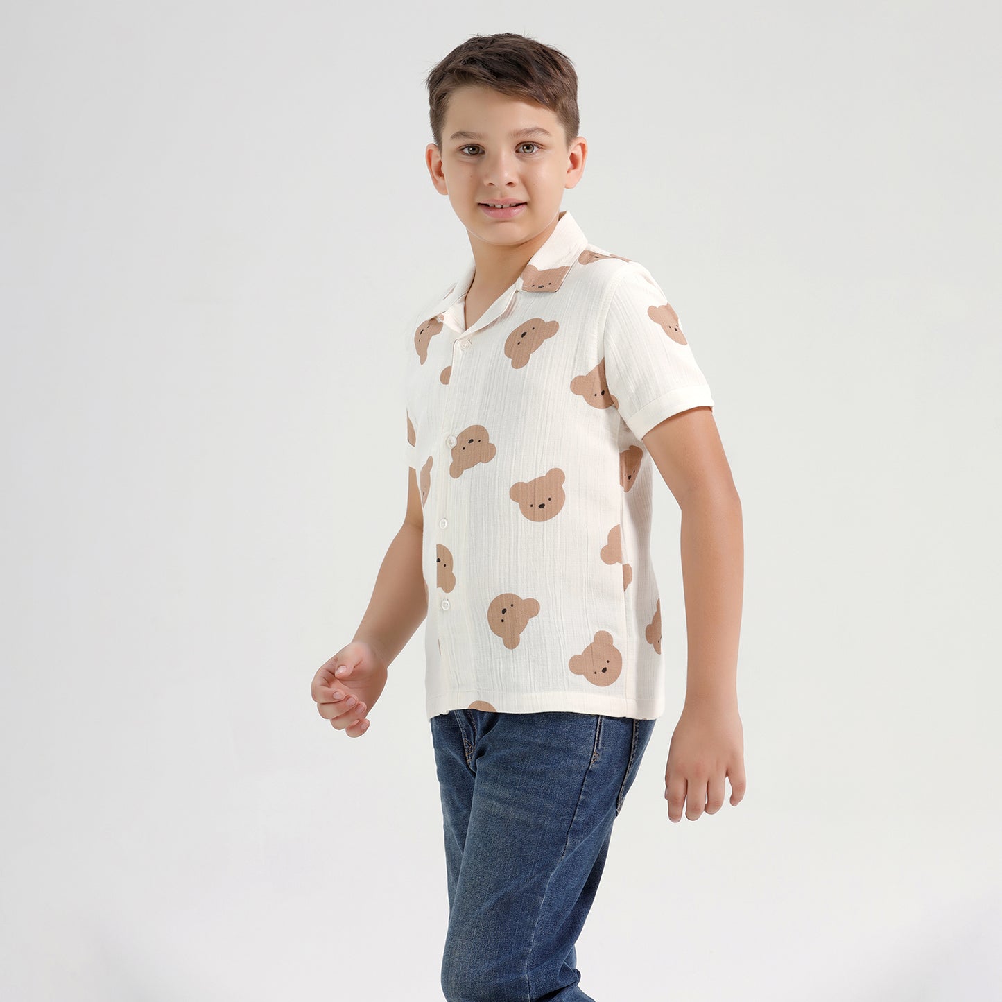 Boys Printed Resort Beach Regular Fit Shirt