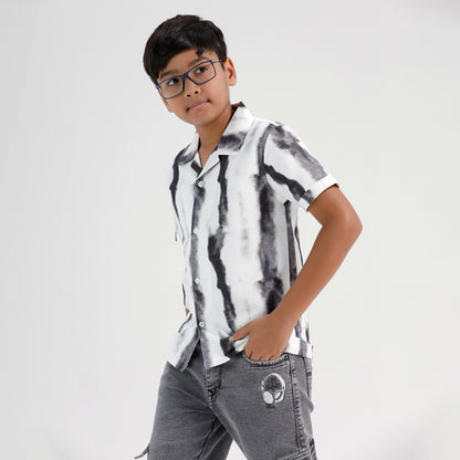 Boys Printed Resort Beach Regular Fit Shirt